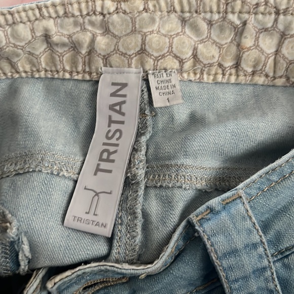 TRISTAN Light Blue Denin Skirt - Picture 3 of 3